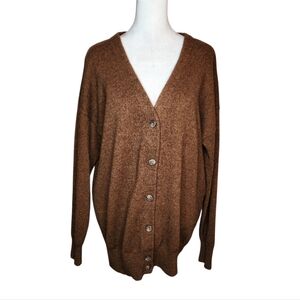 Madewell Chestnut V-Neck Cardigan